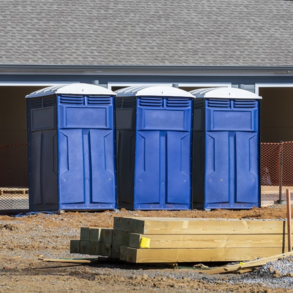 what is the maximum capacity for a single portable restroom in West Van Lear